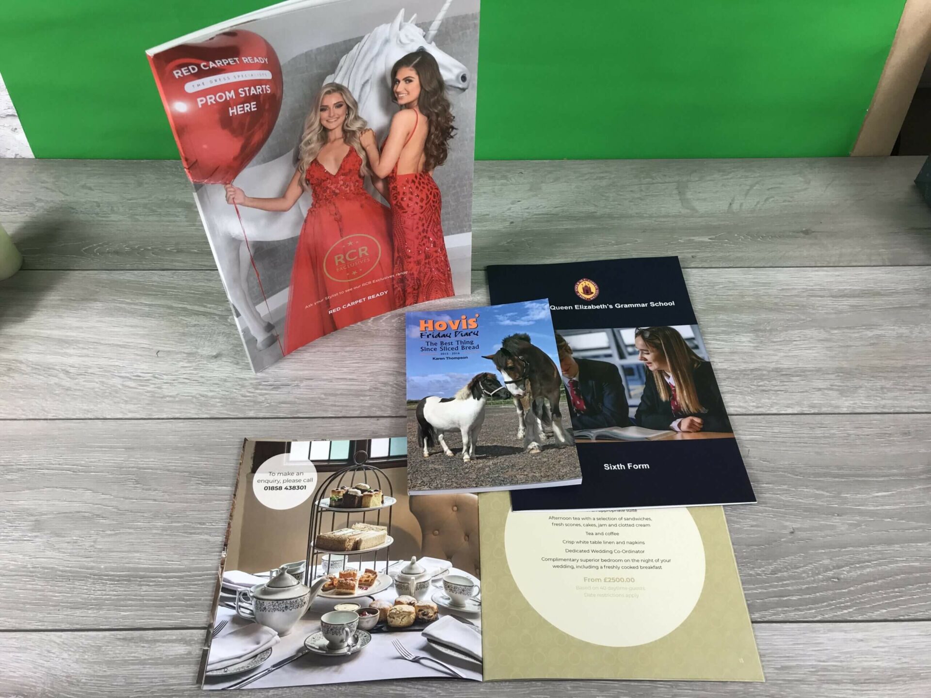 Digitally printed brochures and catalogues